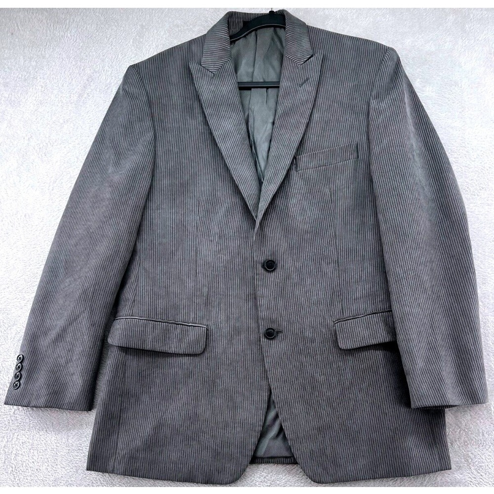Calvin Klein Sport Coat Mens 40R Gray Corduroy Two Button Blazer